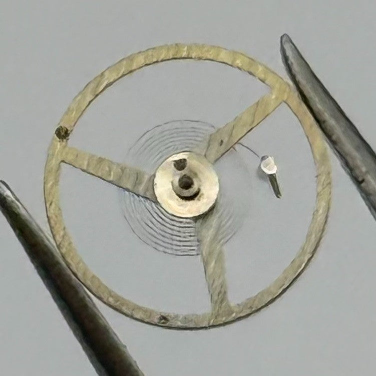 ETA 2412 Balance Wheel Complete And Spring Renata 1413 Watch Movement Parts NOS