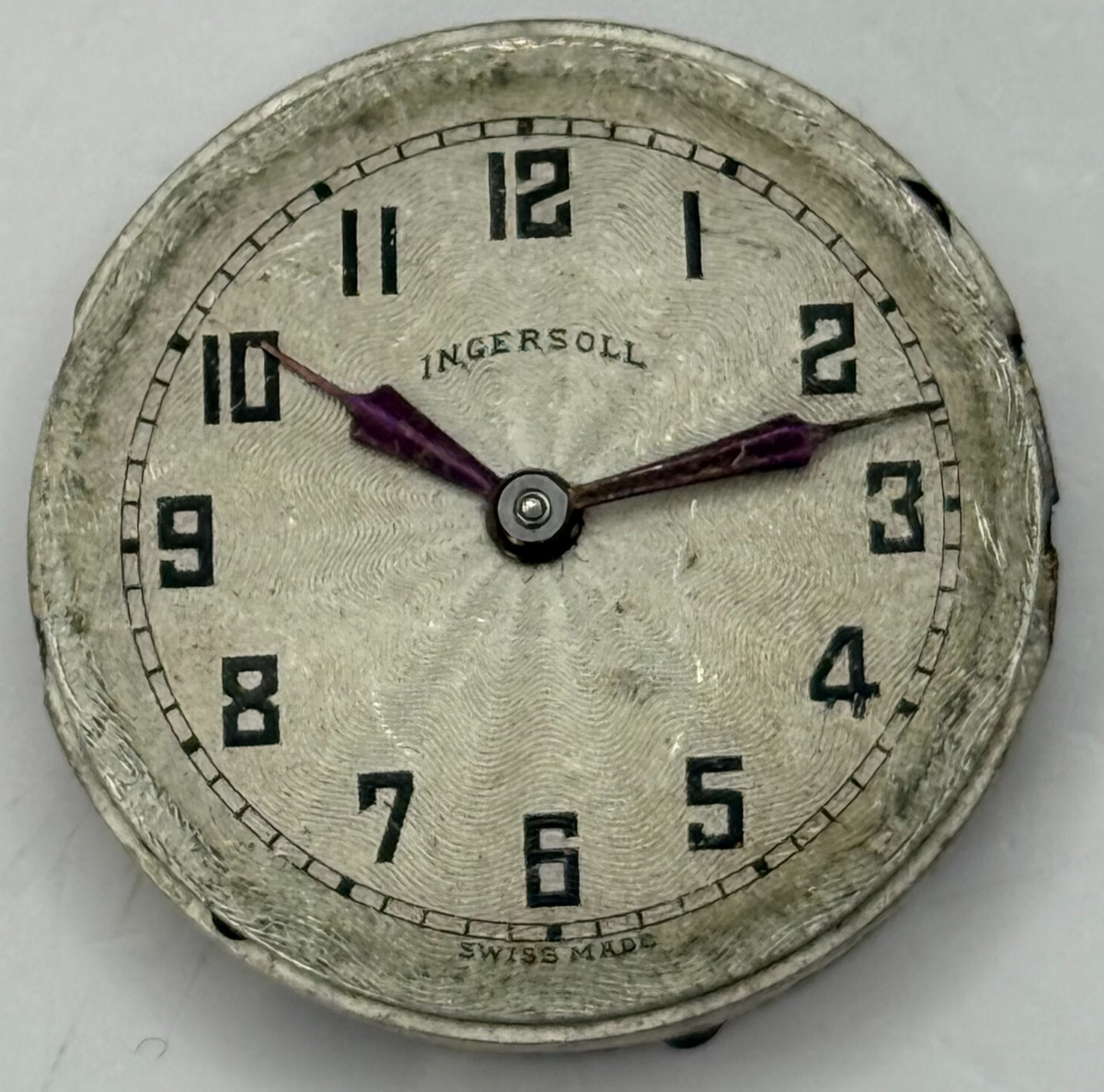 Ingersoll Gem Watch Movement 15 Rubies Manual Wind Vintage Parts Repair 23.2mm