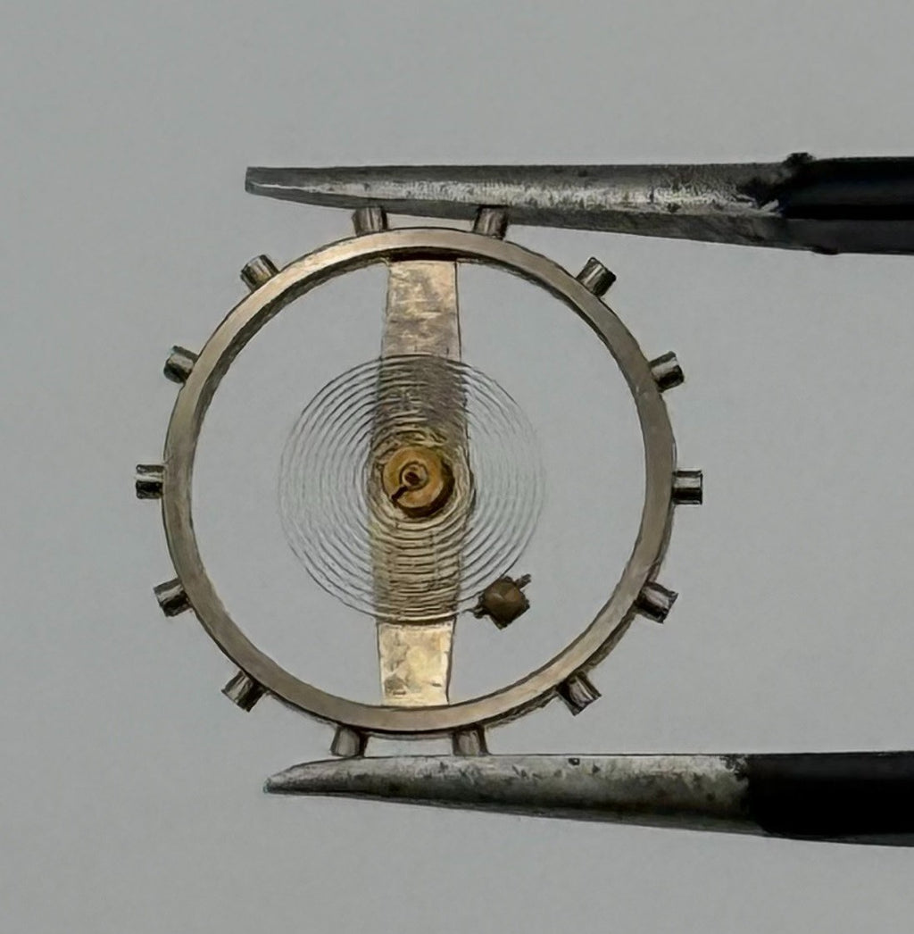 Lanco 1078 Balance Wheel Complete And Spring 10½’’’ Watch Movement Parts NOS