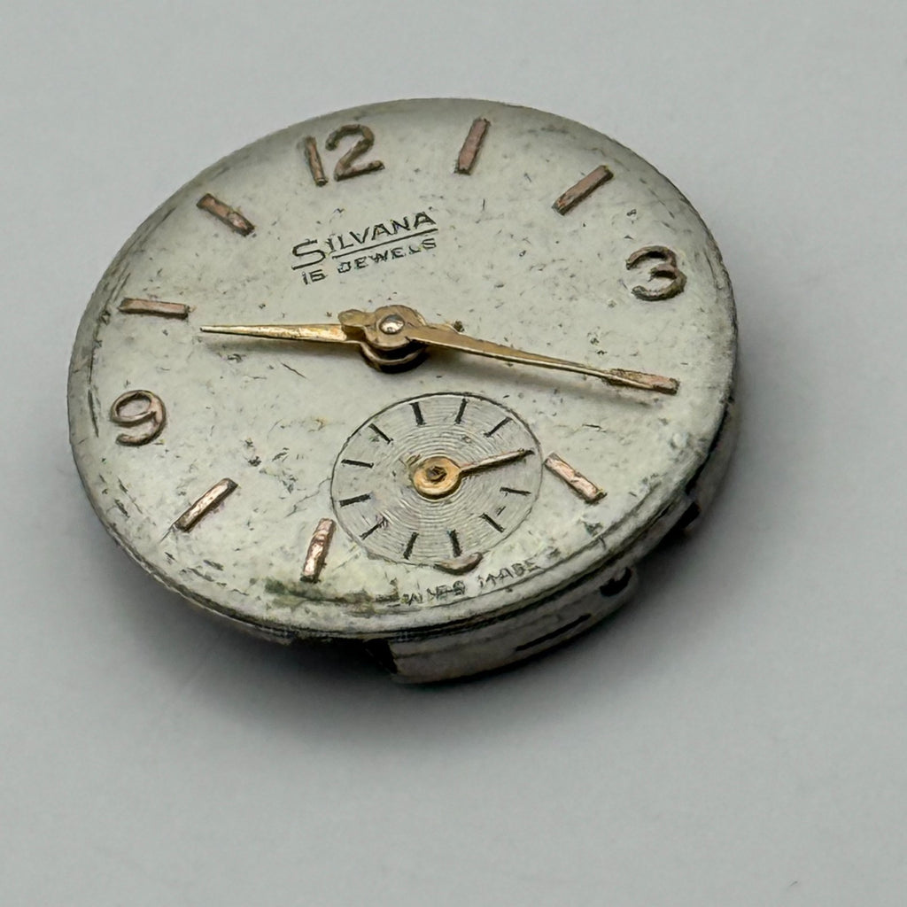 Felsa 4022 Watch Movement Silvana 15 Jewel Swiss Manual Wind Parts Repair 17.4mm