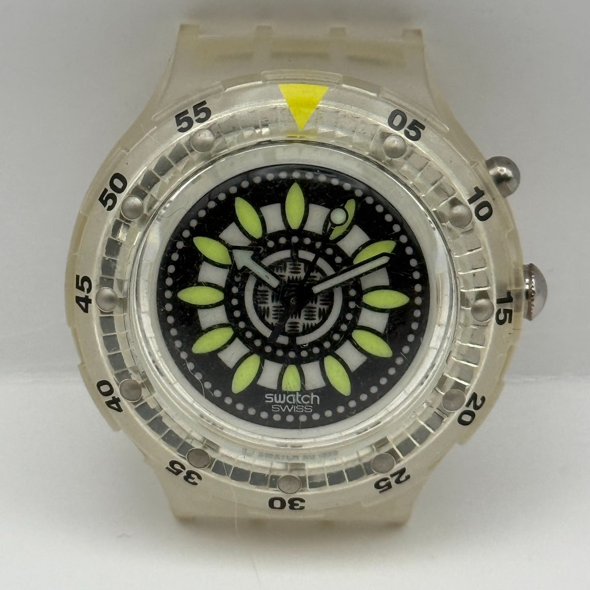 Vintage Swatch Scuba 200 Watch SDK907 Loomi Walk On 1996 ETA Quartz 40mm Parts 