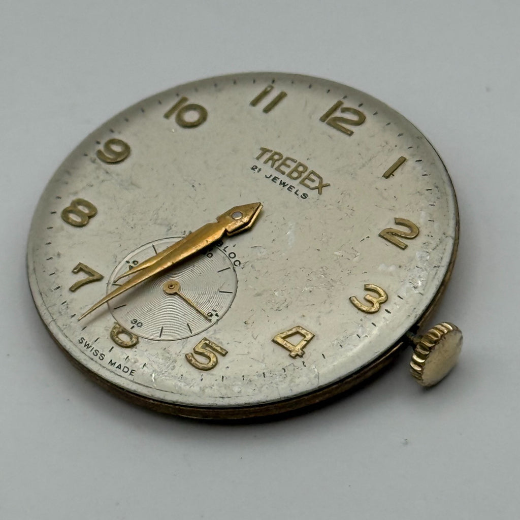 AS 1560 Watch Movement Running A. Schild 1560 Trebex 21 Jewels Parts 32.4mm