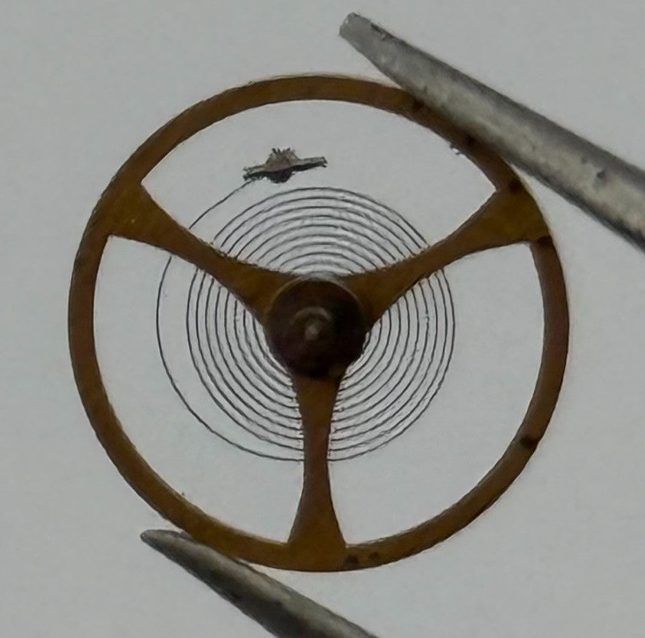 AS 1920 1923 Balance Wheel Complete And Spring 12½’’’ 1766 Watch Movement NOS