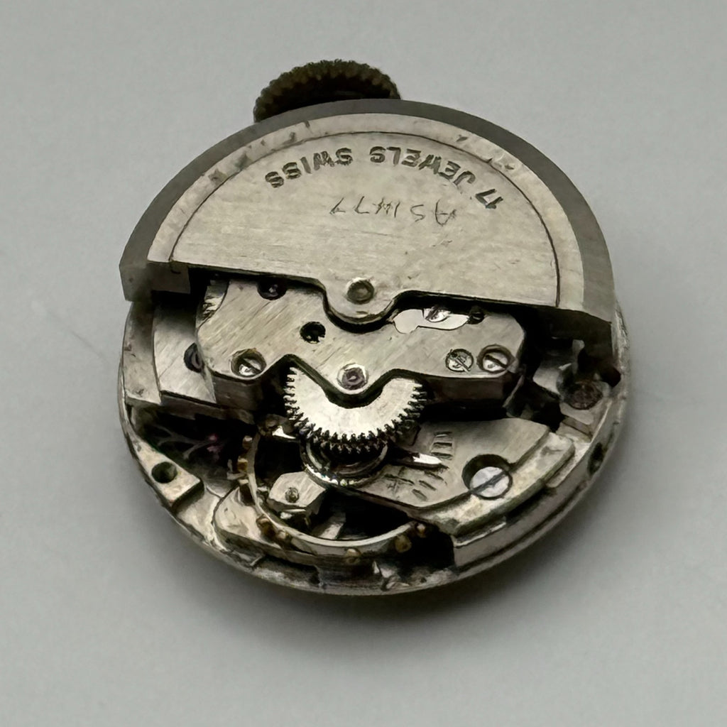 AS 1477 Watch Movement A. Schild MuDu 17J Swiss Automatic Parts Repair 16.3mm