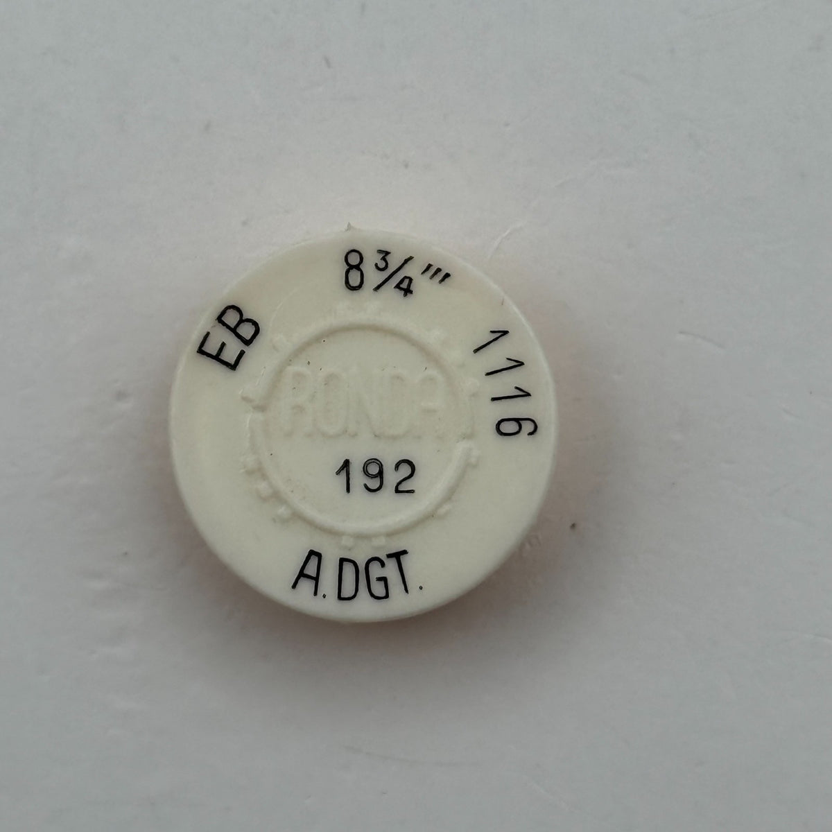 EB 1116 Balance Wheel Complete And Spring 8¾''' Ronda 192 Watch Movement Parts