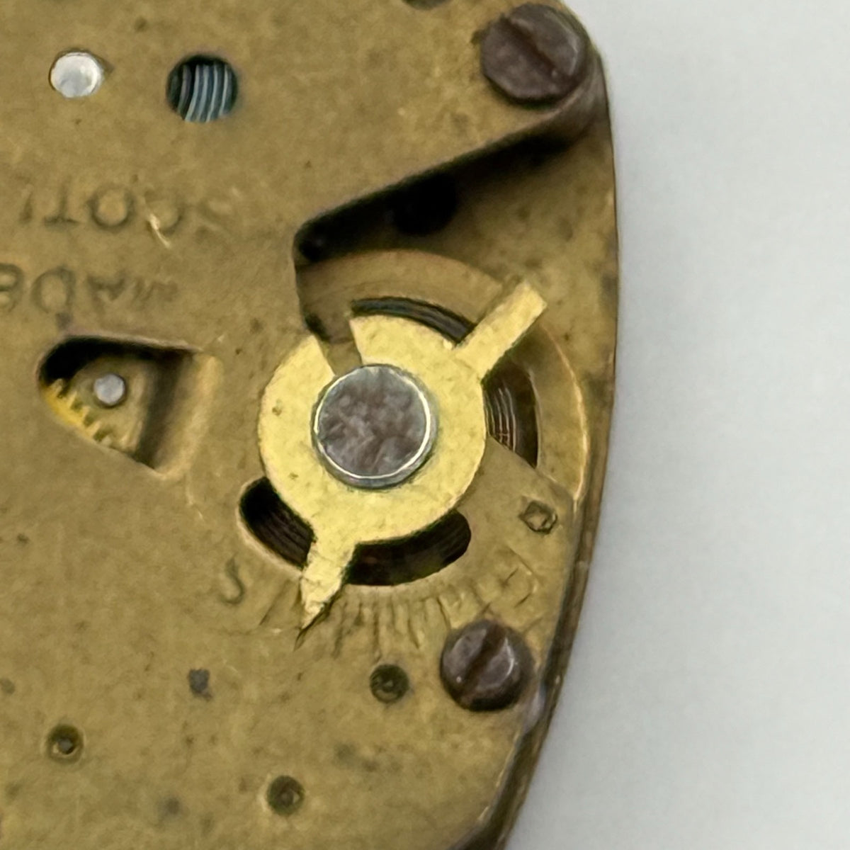 Timex Watch Movement Scotland Manual Wind Vintage Parts Repair 18.5mm
