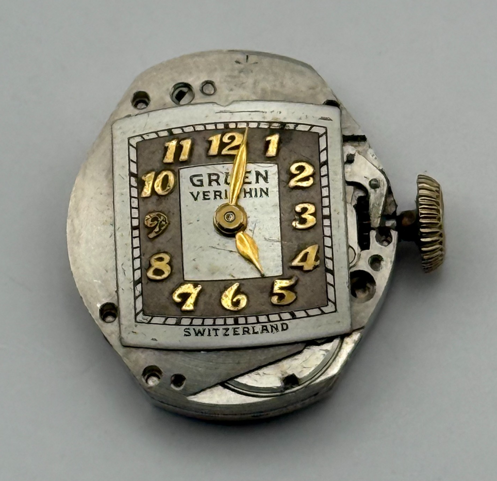 Gruen 211 Watch Movement Veri-Thin 15 Jewels Switzerland Manual Parts 15.3mm