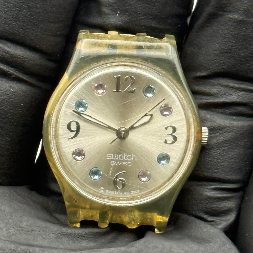 Vintage Swatch Originals Watch LK292G Menthol Tone 2007 ETA Quartz 24mm Parts 