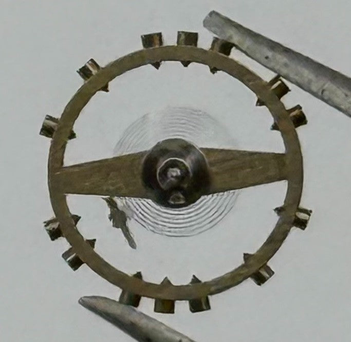 Unitas 530 Balance Wheel Complete And Spring 5¼’’’ Watch Movement Parts NOS
