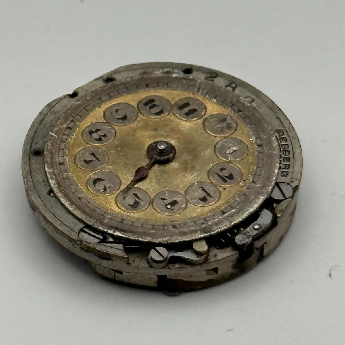 Rolex Rebberg Watch Movement - 15 Jewels - For Parts / Repair - 20.9mm