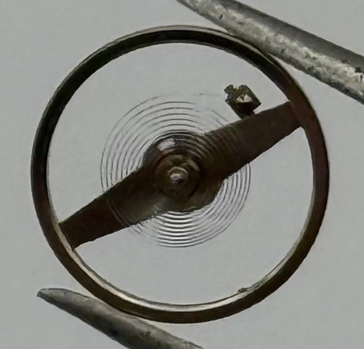 MST 378 Balance Wheel Complete And Spring 6¾’’’ 589 Watch Movement Parts NOS