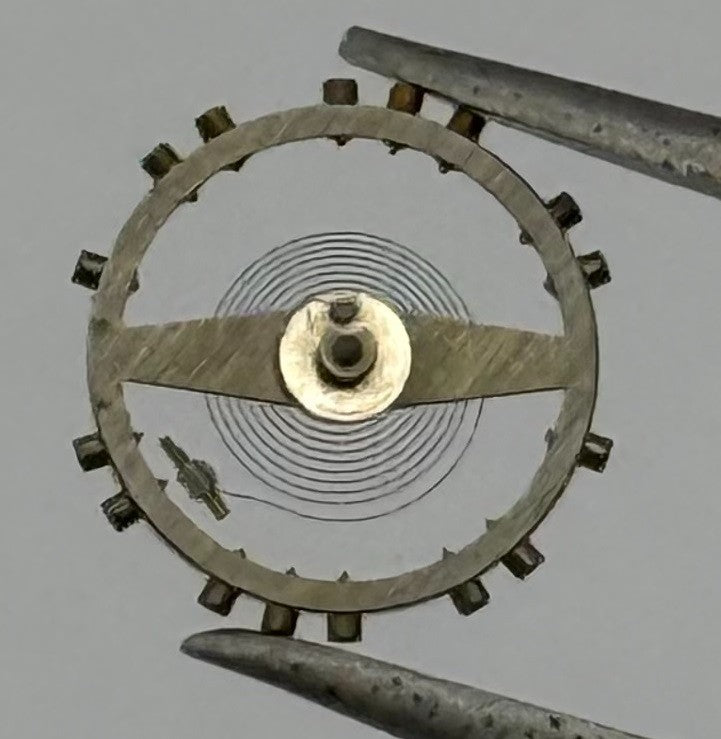 ETA 2487 Balance Wheel Complete And Spring Renata 1269 Watch Movement Parts NOS