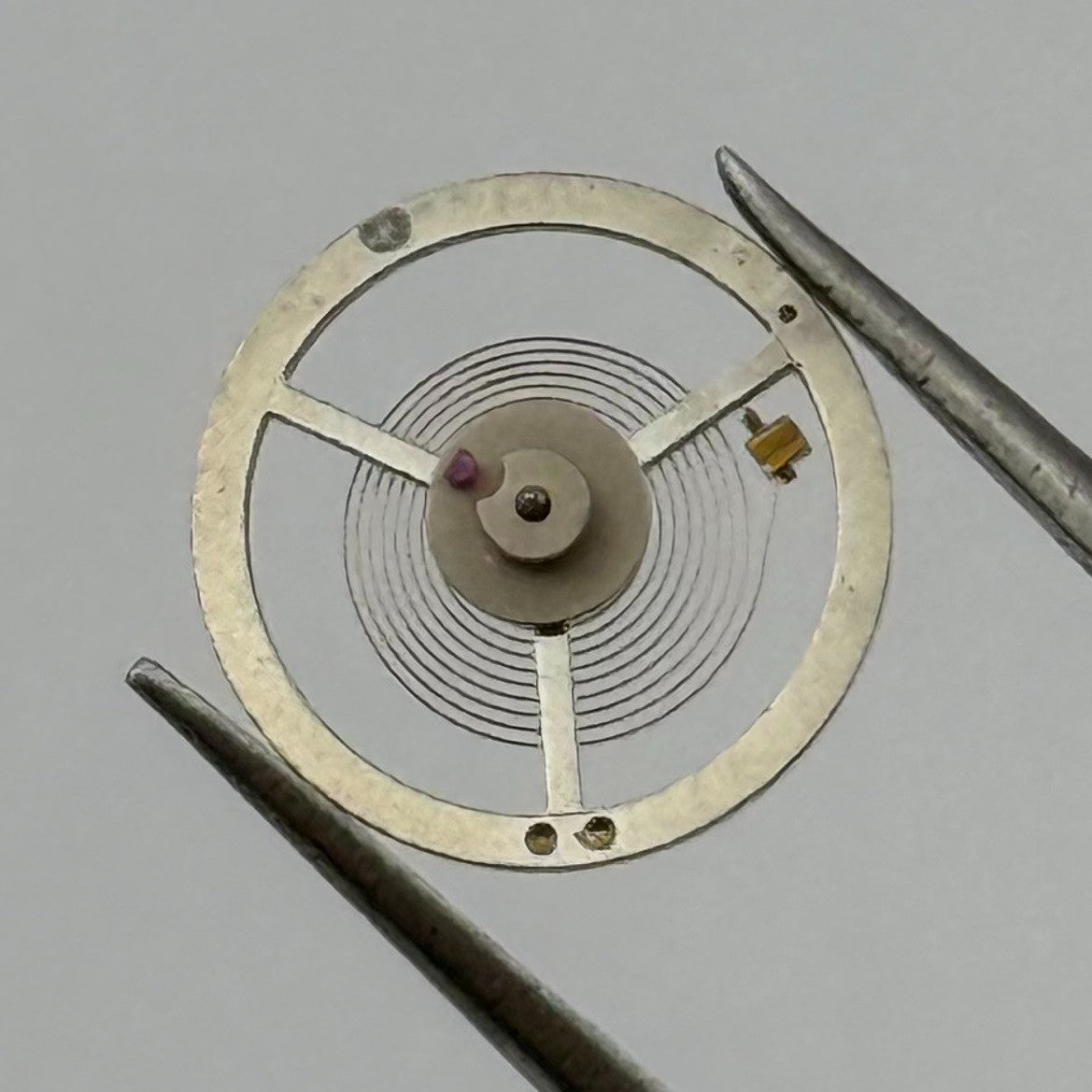 BFG 866 Balance Wheel Complete And Spring 65 Progress Watch Movement Parts NOS