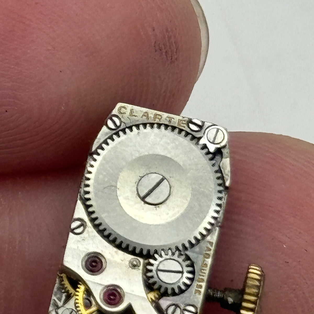 FHF Watch Movement Clarte Fab.Suisse Patent Running Ladies Manual Wind Parts 9mm