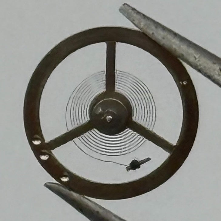 EB 1297 1469 Balance Wheel Complete And Spring Renata 117 Watch Movement Parts