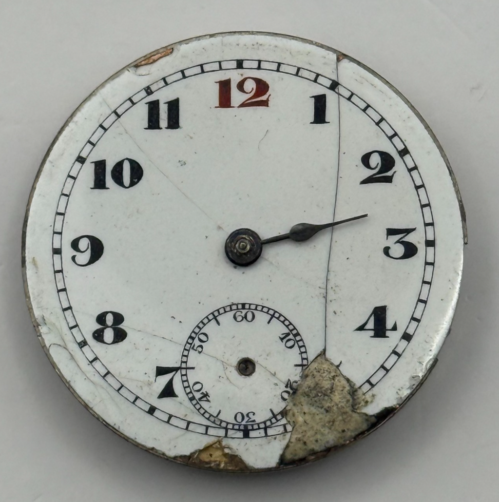 Pinnacle Trench Watch Movement Sub Seconds Red 12 Swiss Manual Wind Parts 28.8mm