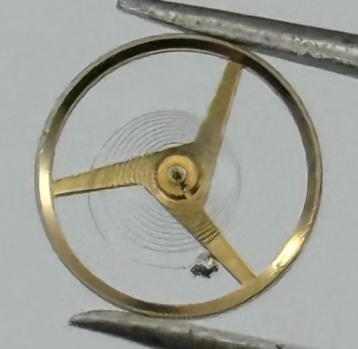 Felsa 4020 4025 Balance Wheel Complete And Spring 1437 Watch Movement Parts NOS