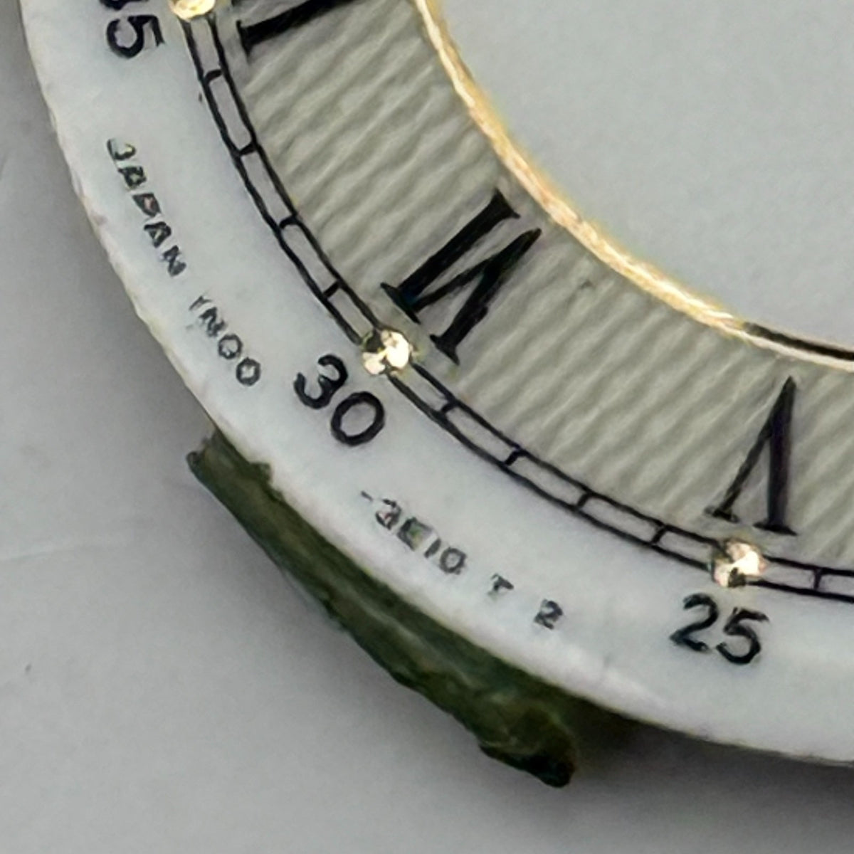 Seiko Lassale 1N00-3E10 Watch Dial White Japan Vintage Spare Parts Repair 20.5mm