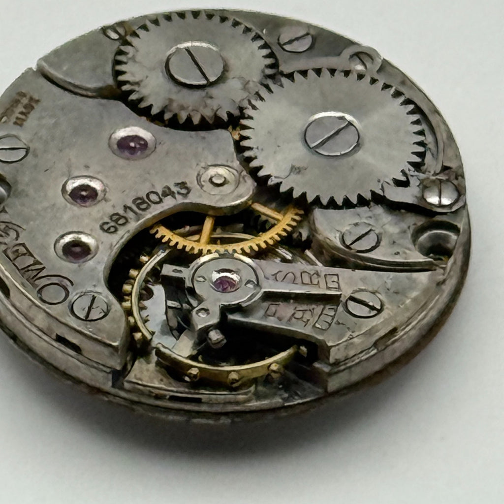 Omega 19.4S Watch Movement - Rare Calibre For Restoration Or Parts Use 19.7mm