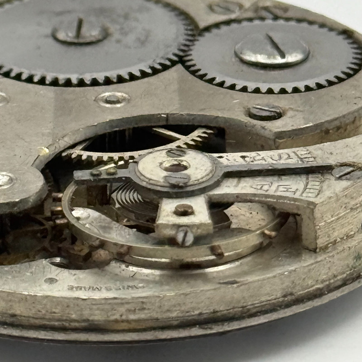 Freeman’s Non Magnetic Pocket Watch Movement Open Face Sub Seconds Parts 37.9mm