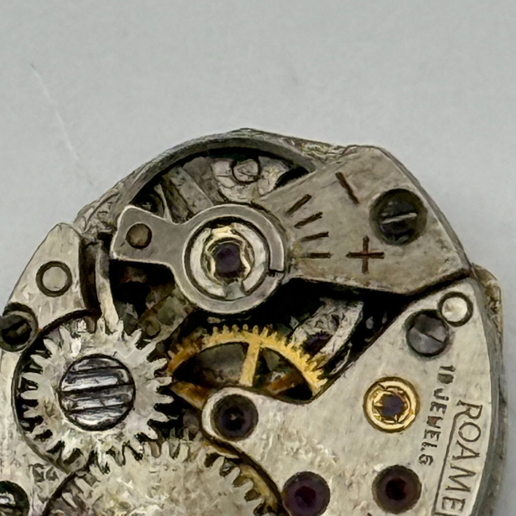 MST 466 Watch Movement Roamer 19 Jewels Swiss Manual Wind Parts Repair 13.1mm