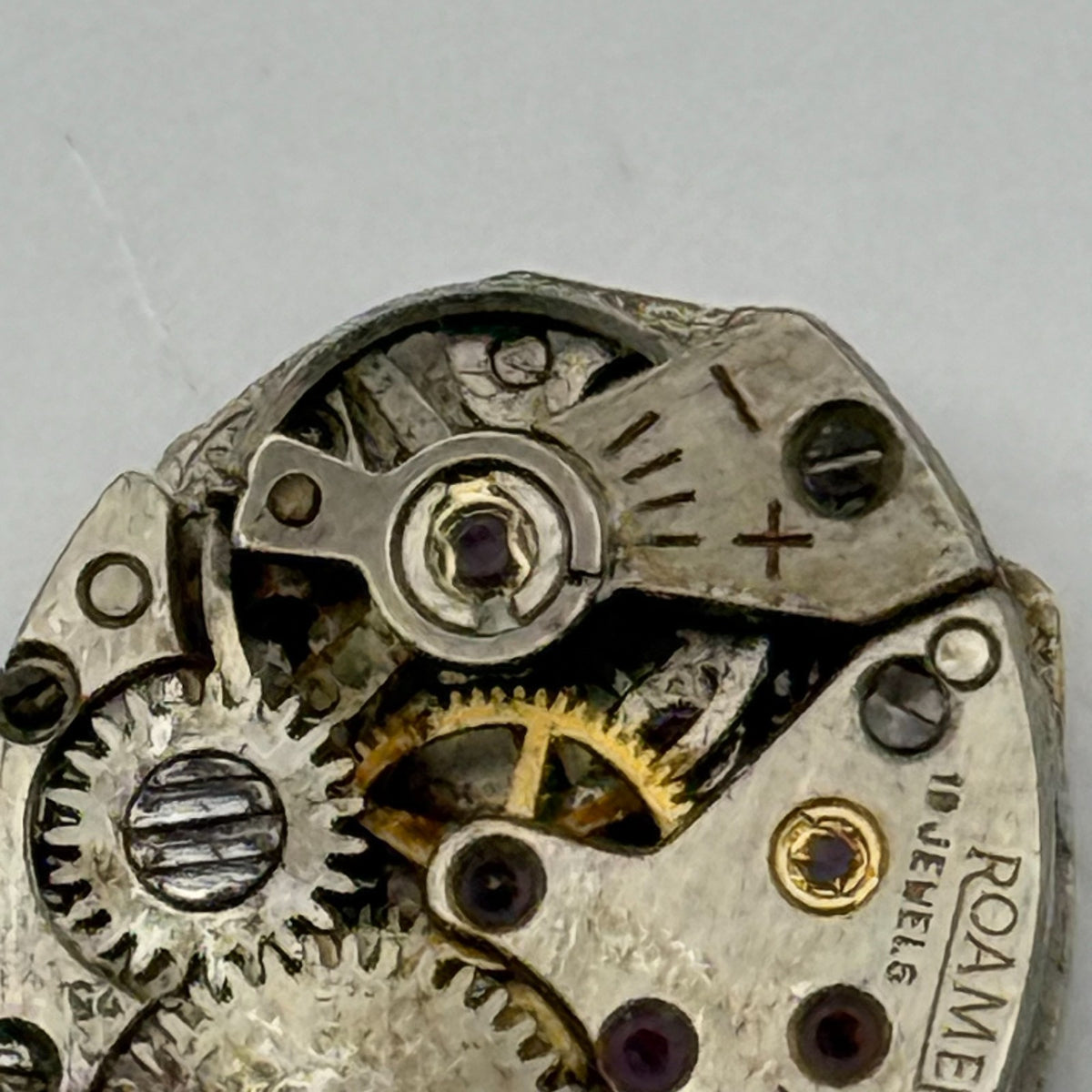 MST 466 Watch Movement Roamer 19 Jewels Swiss Manual Wind Parts Repair 13.1mm