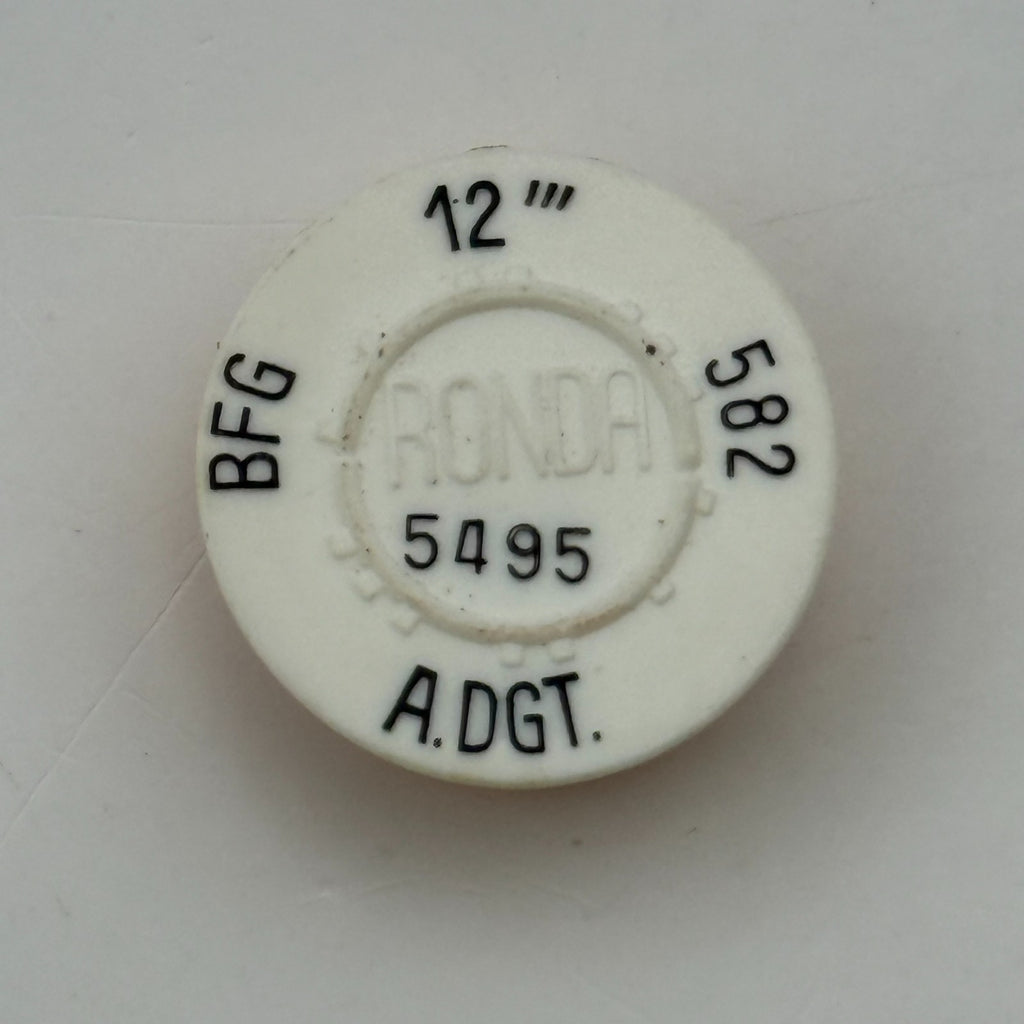 BFG 582 Balance Wheel Complete And Spring 12’’’ 5495 Watch Movement Parts NOS