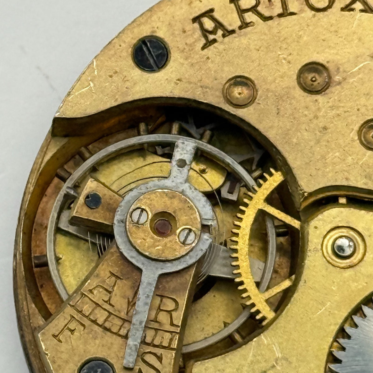 Artox Pocket Watch Movement Hunter Swiss Sub Seconds Vintage Parts Repair 40.2mm