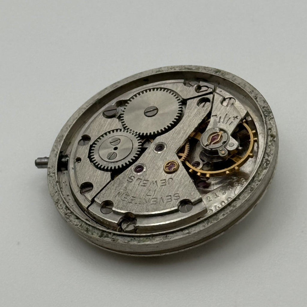 Poljot 2409 Watch Movement - Sekonda Dial - Ticking - For Parts / Repair
