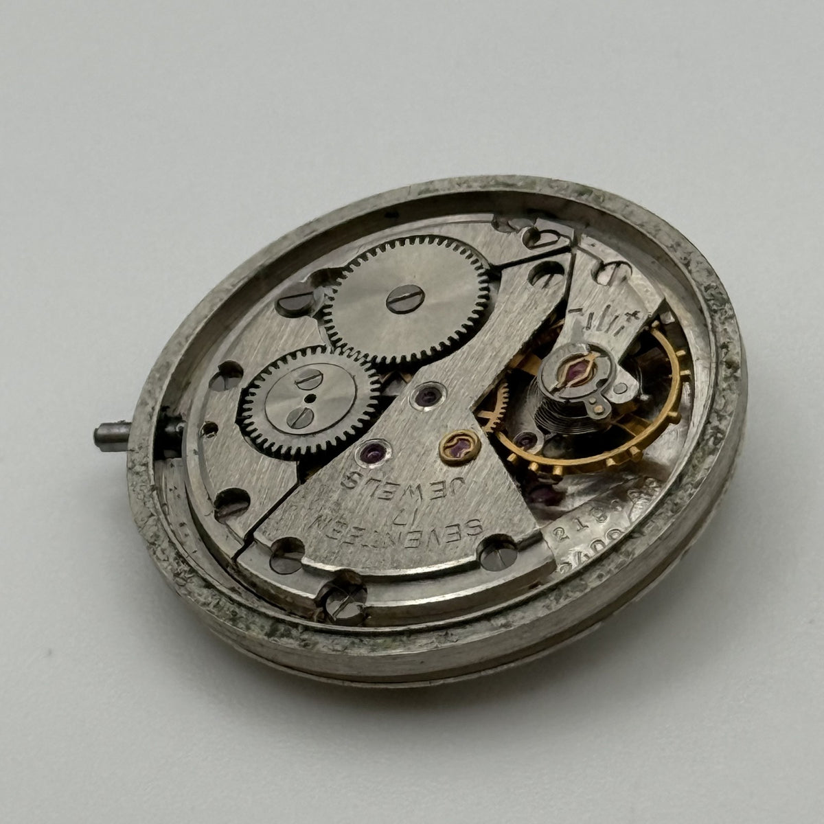 Poljot 2409 Watch Movement - Sekonda Dial - Ticking - For Parts / Repair