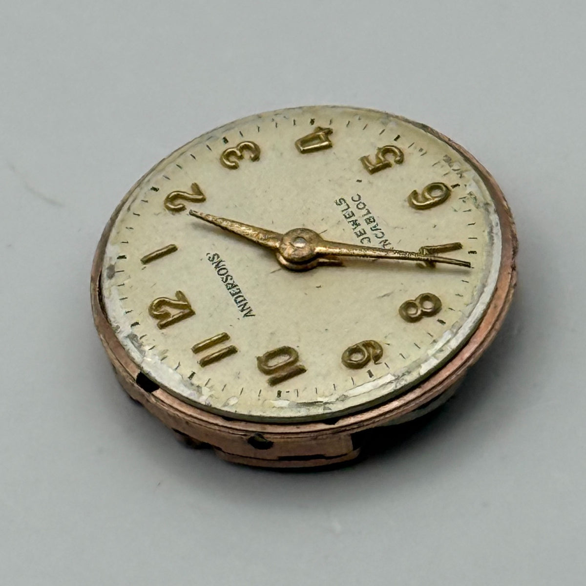FHF 34 Watch Movement Andersons 15 Jewels Swiss Manual Wind Parts Repair 17.4mm