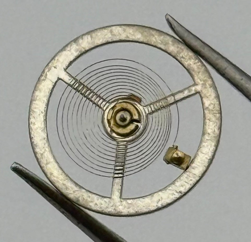Brac 180 Balance Wheel Complete And Spring 12’’’ Pour Watch Movement Parts NOS