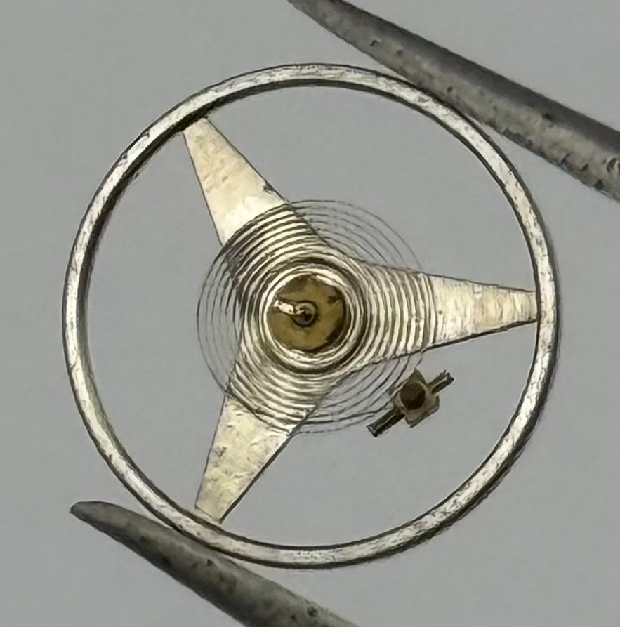 Brac 2100 Balance Wheel Complete And Spring 9¼’’’ 1652 Watch Movement Parts NOS