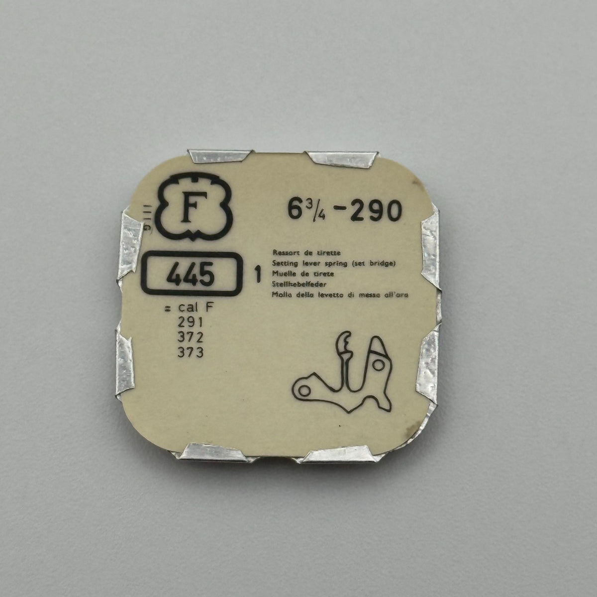 Felsa 290 Setting Lever Spring - 6 3/4 - 445 - New Old Stock - Watch Parts