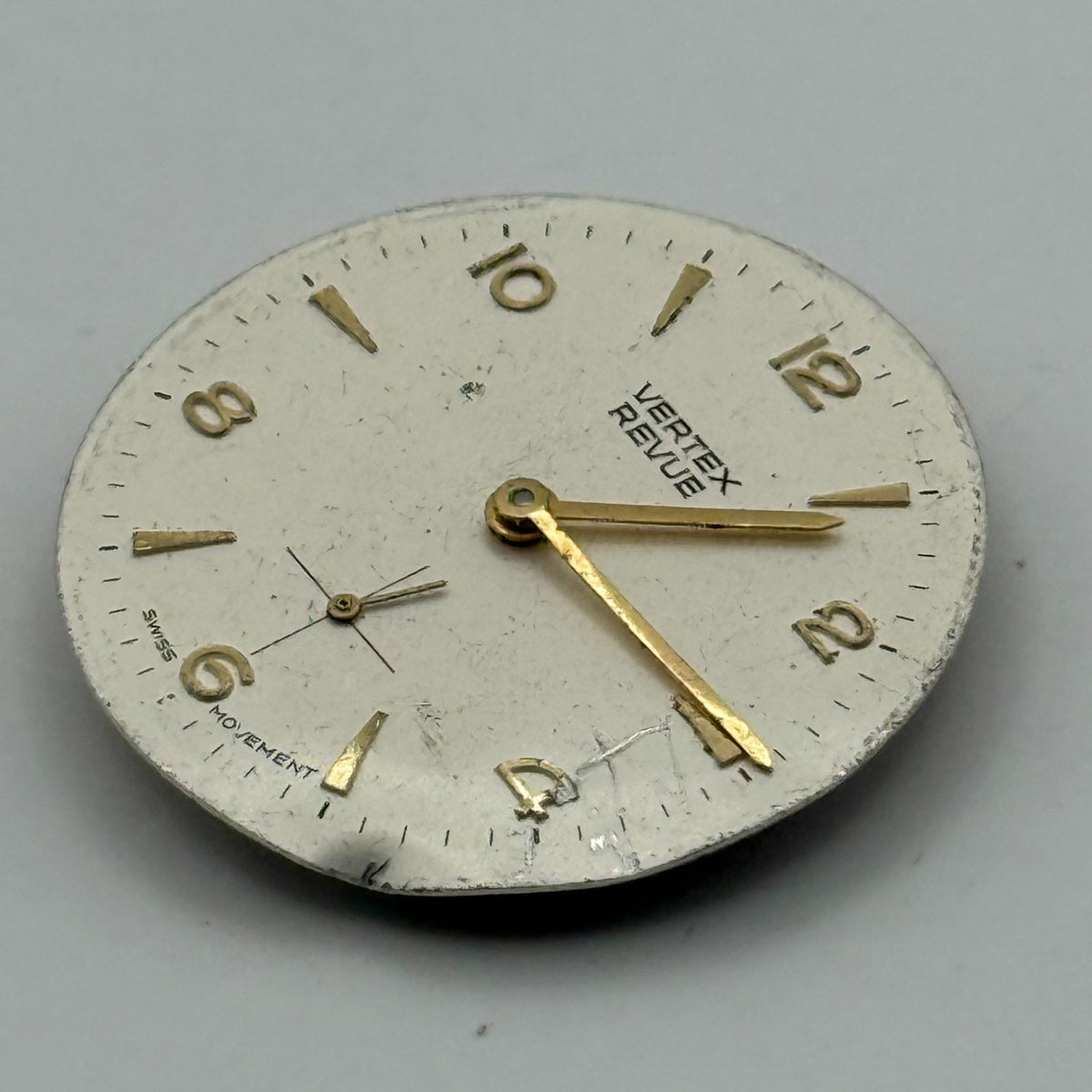 Vertex Revue 77.1 Watch Movement 17 Jewels Swiss Running Manual Wind Parts 26mm