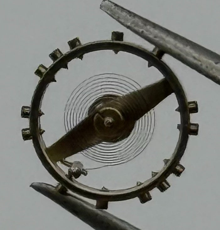 Derby 127 Balance Wheel Complete And Spring 5¼’’’ 103 Watch Movement Parts NOS