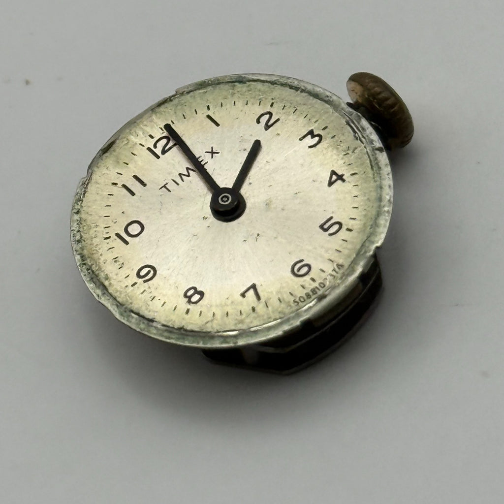 Timex 447 Watch Movement Gt. Britain Manual Wind Vintage Parts Repair 15.1mm