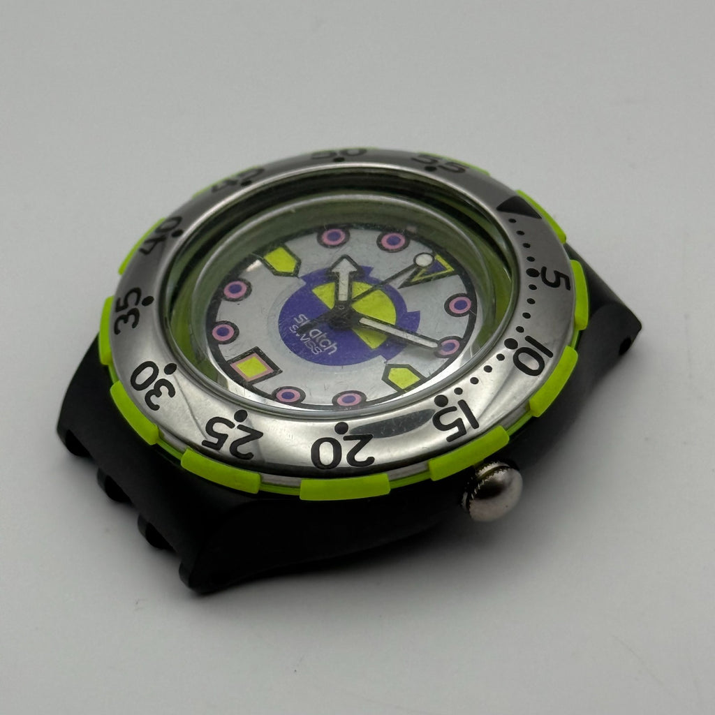 Vintage Swatch Scuba 200 Watch SDB103 Bombola 1992 ETA Quartz Swiss 40mm Parts 
