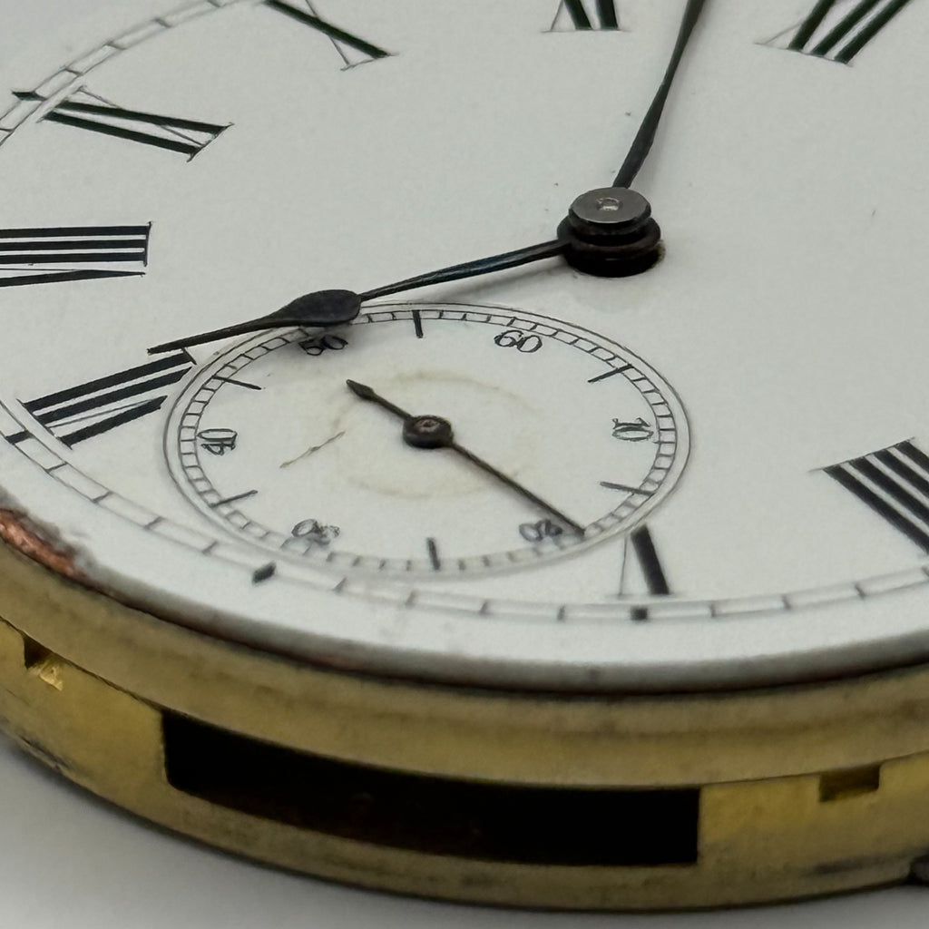 IWC Peerless Pocket Watch Movement Open Face High Grade S&Co Parts 39.7mm