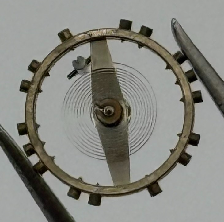 AS 970 Inca Balance Wheel Complete And Spring Renata 28 Watch Movement Parts NOS