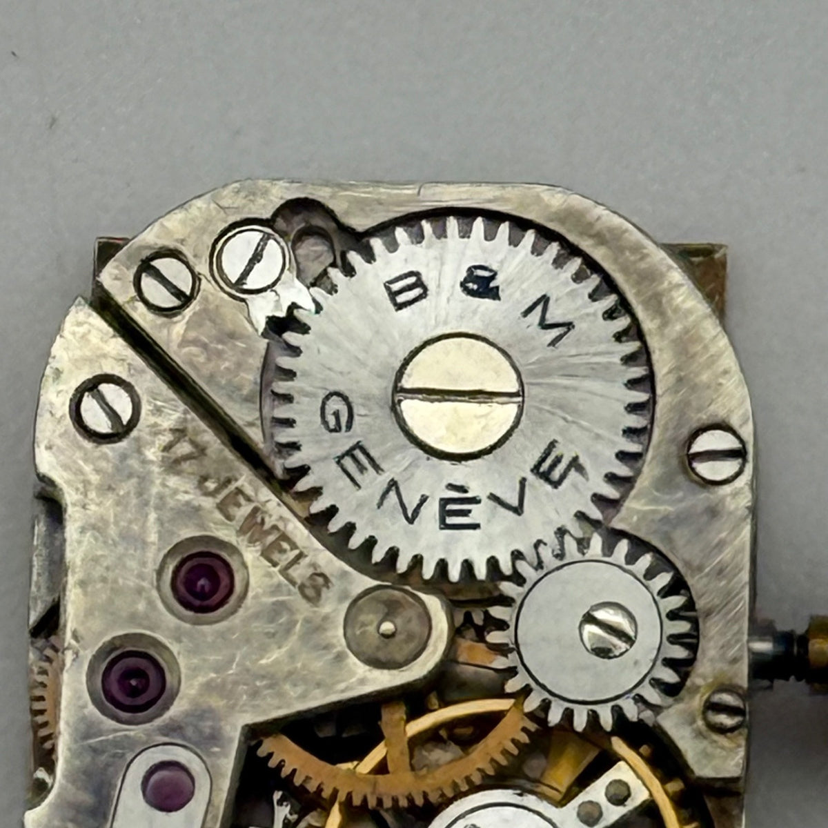 Baume Mercier Geneve B&M Watch Movement Ladies Manual Vintage Swiss Parts 12.4mm