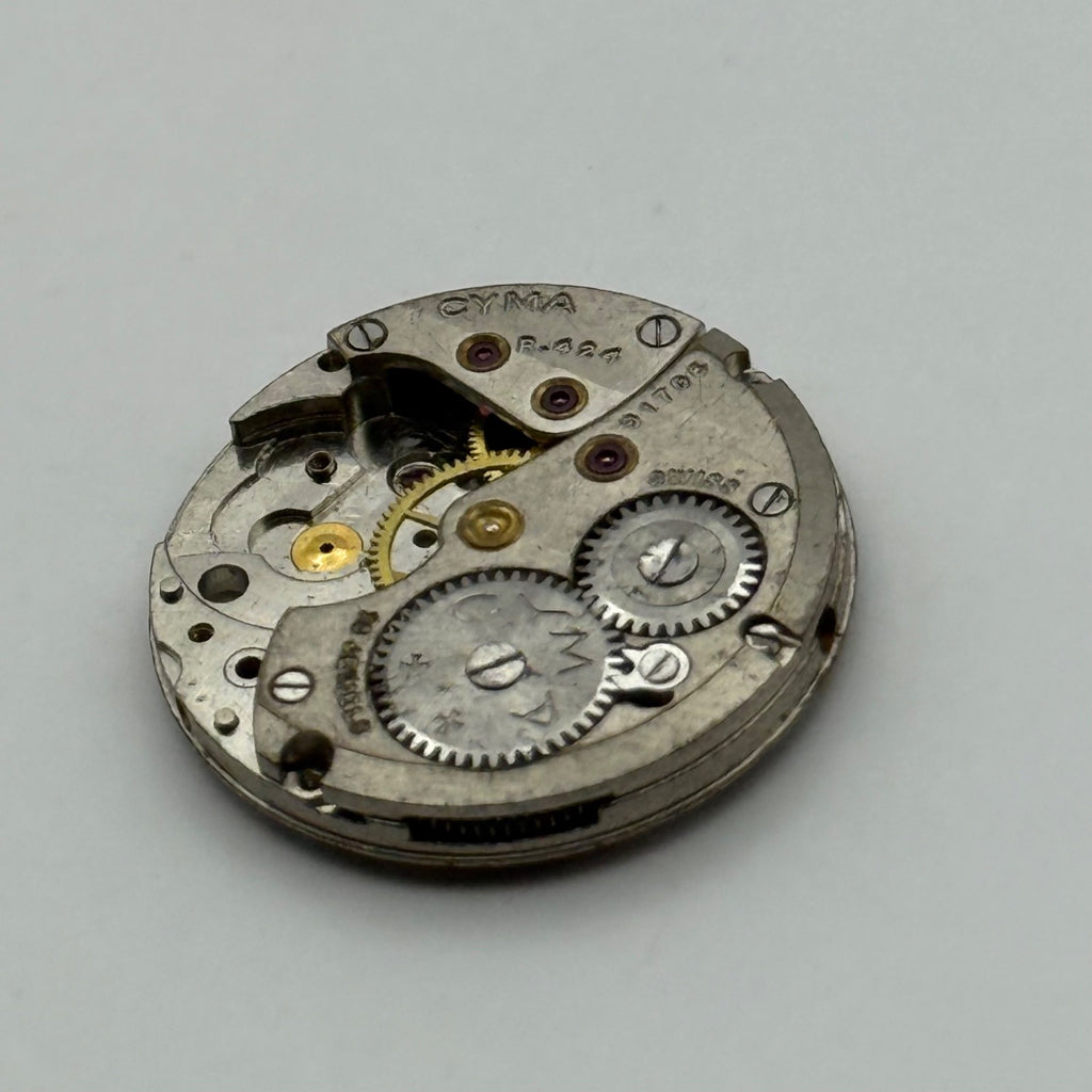 Cyma R.424 Watch Movement - For Parts / Repair - 19.6mm