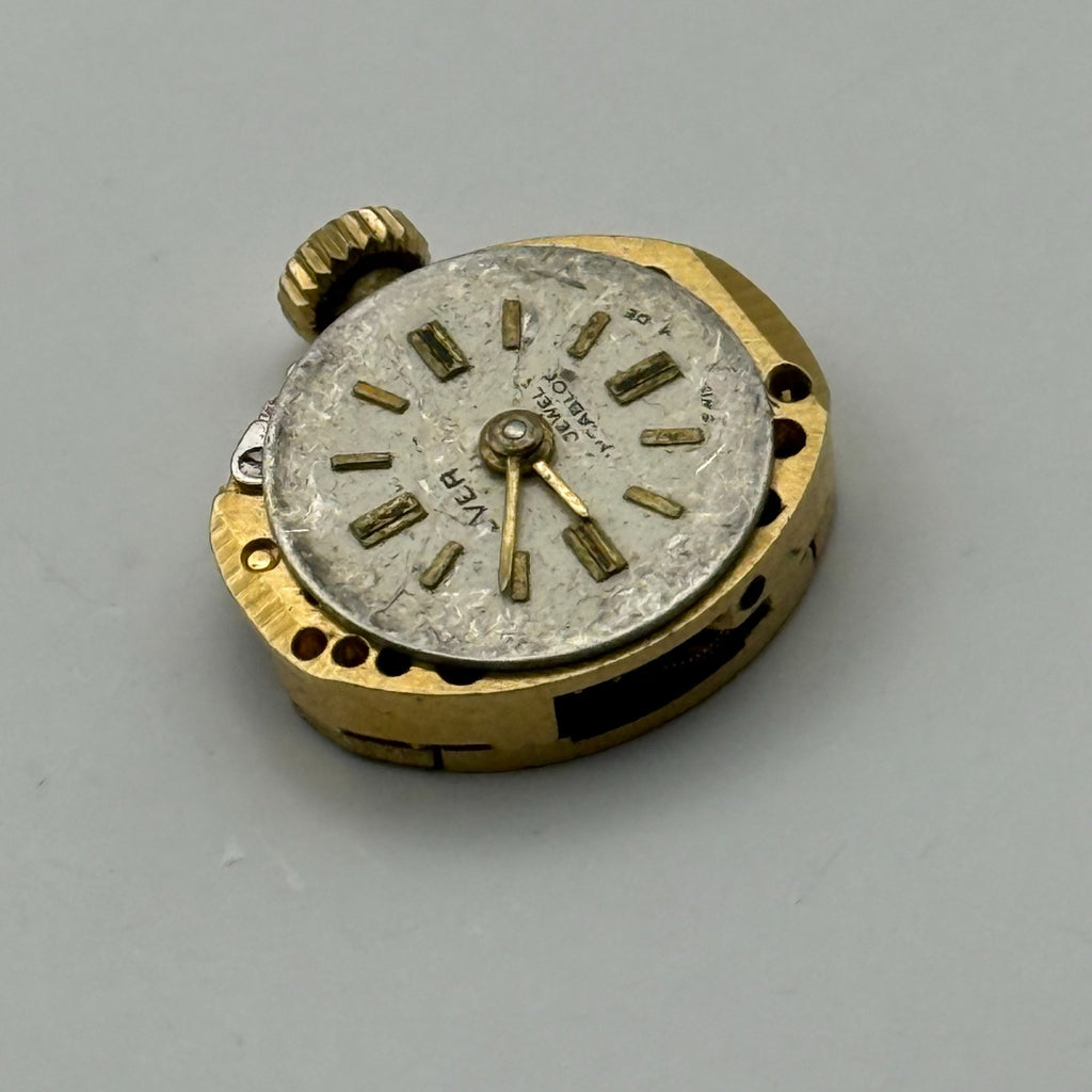 FE 68E4 Watch Movement Everite 17 Jewels Swiss Manual Wind Parts Repair 13.1mm