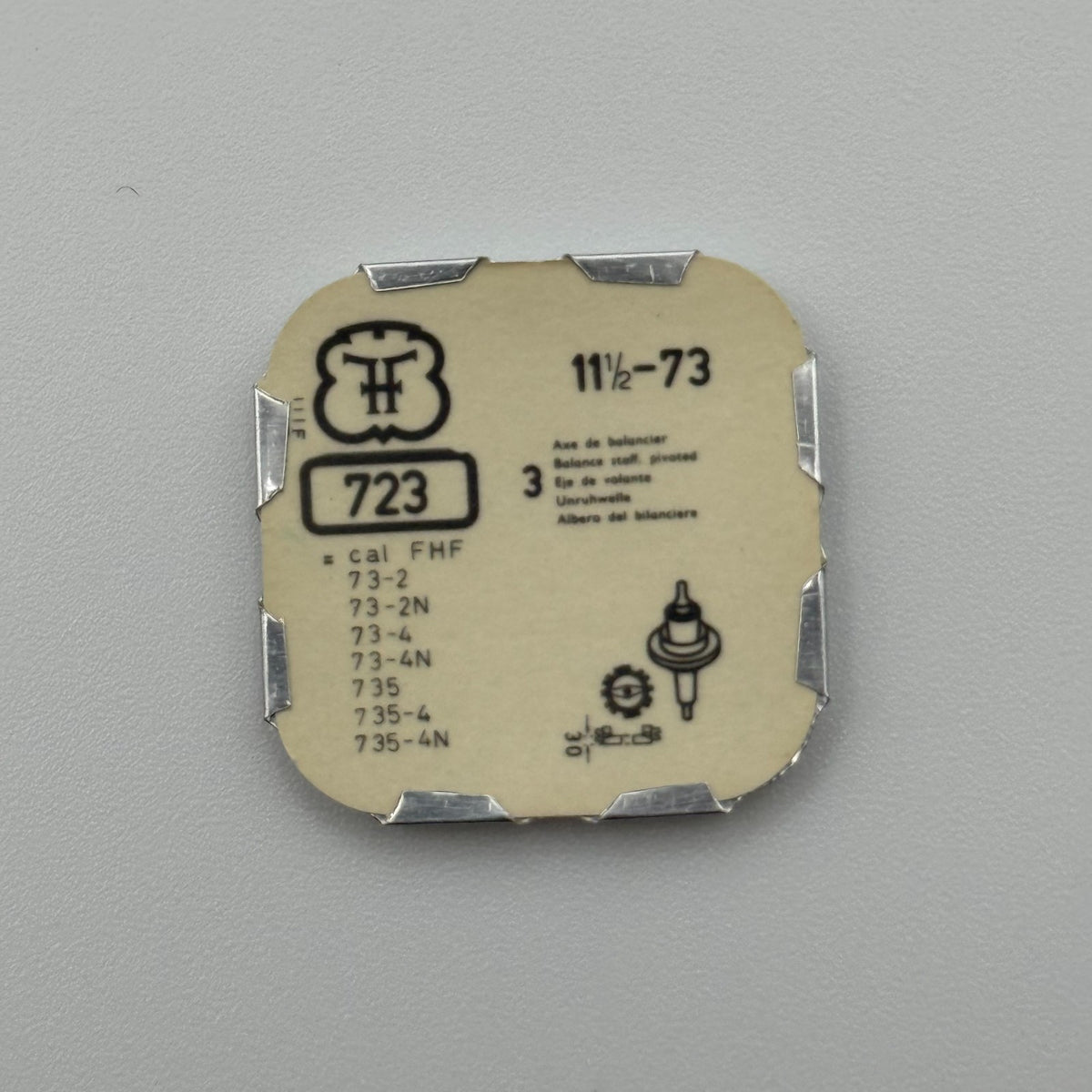 FHF 73 Balance Staff Pack Of 3 - 11 1/2 - 723 - New Old Stock - Watch Parts