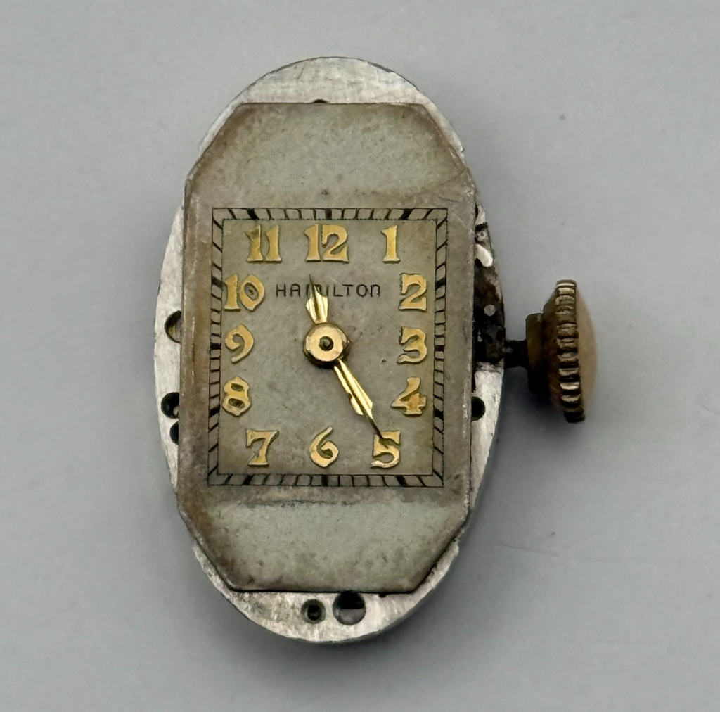 Hamilton 995A Watch Movement 17 Jewels USA Manual Wind Parts Repair 12.6mm