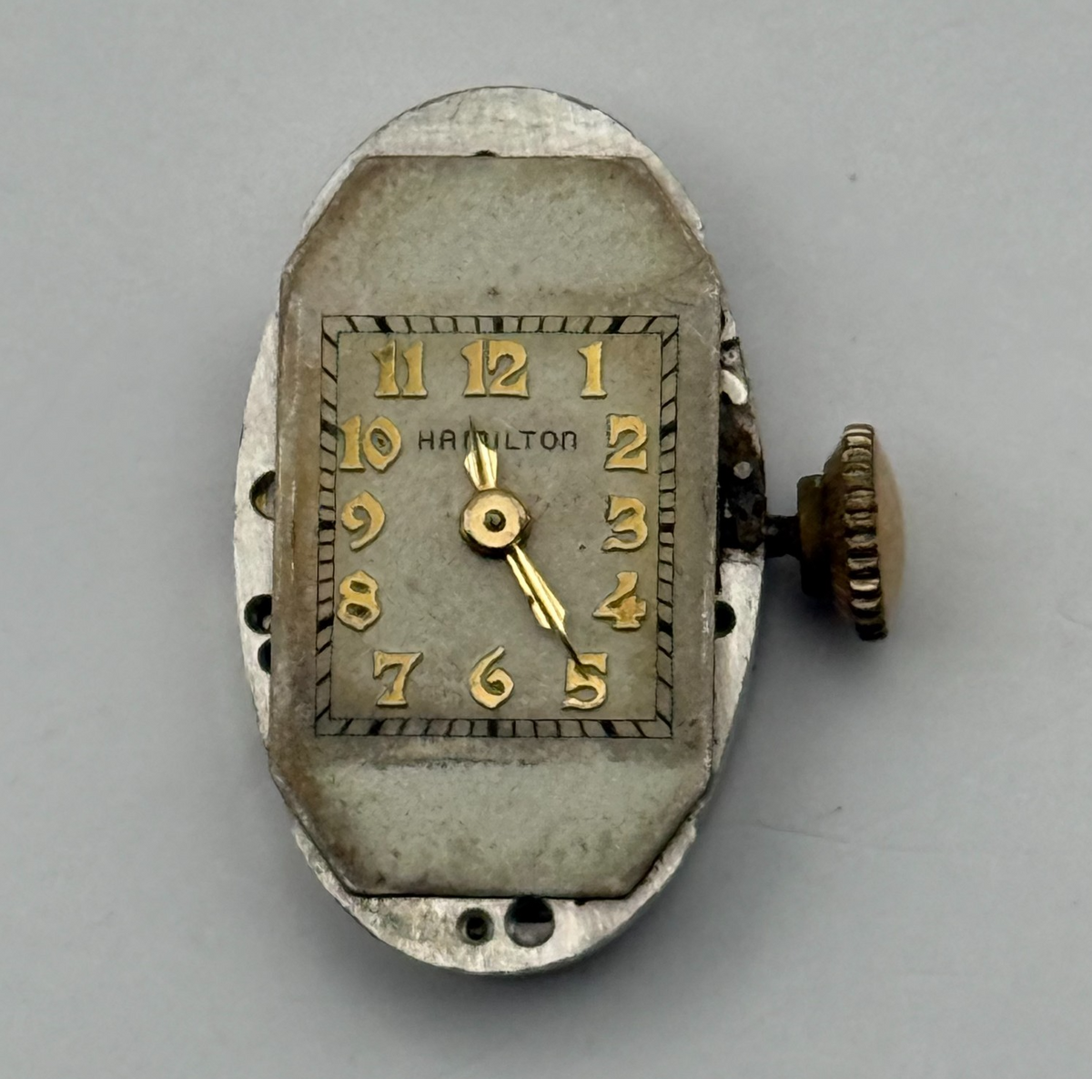 Hamilton 995A Watch Movement 17 Jewels USA Manual Wind Parts Repair 12.6mm