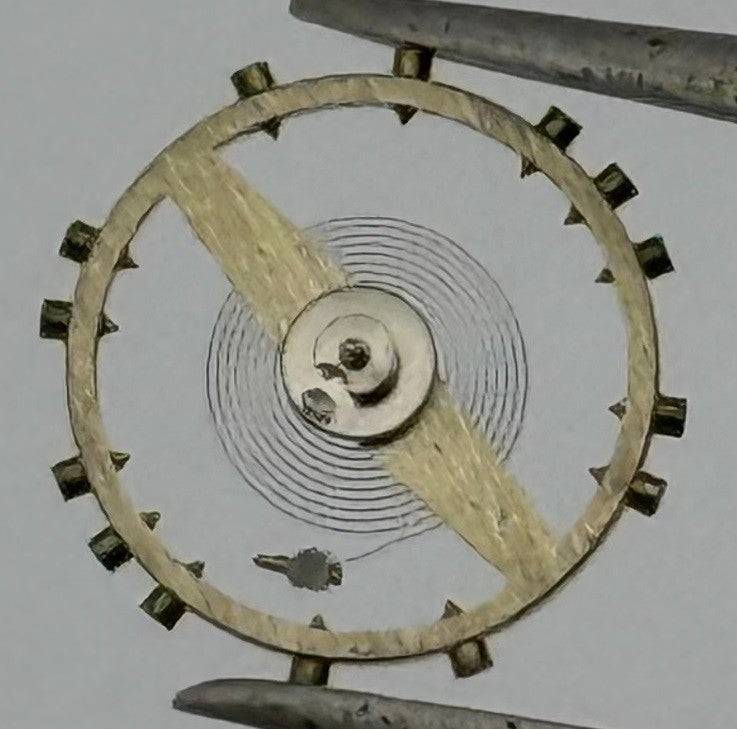 AS 415 Balance Wheel Complete And Spring 9¾’’’ Renata Watch Movement Parts NOS