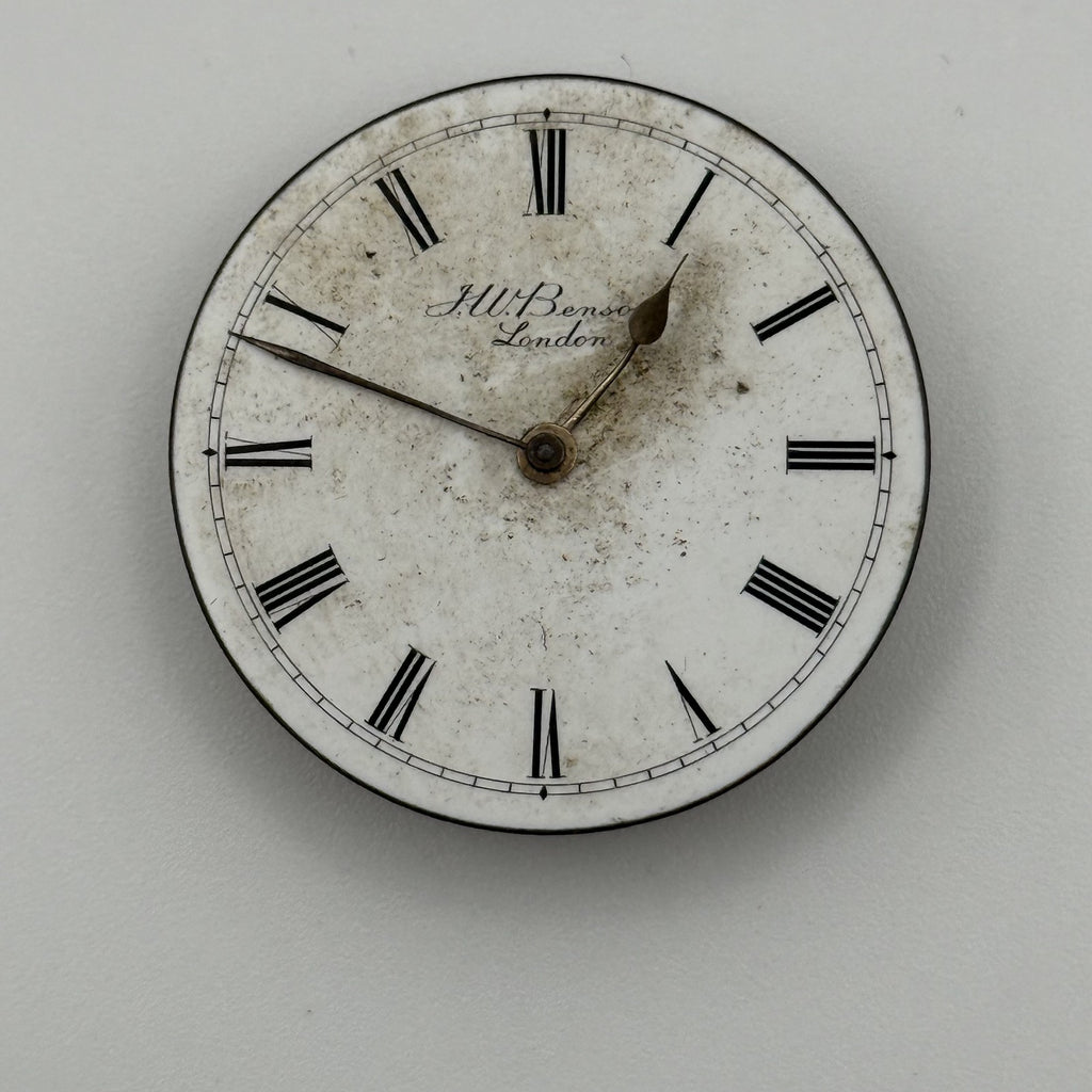 English Lever Pocket Watch Movement - J.W. Benson Ludgate - Parts / Repair 35mm
