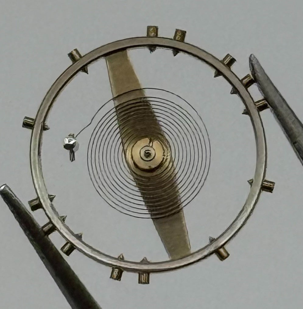 FHF 72 Balance Wheel Complete And Spring Renata 585 Watch Movement Parts NOS