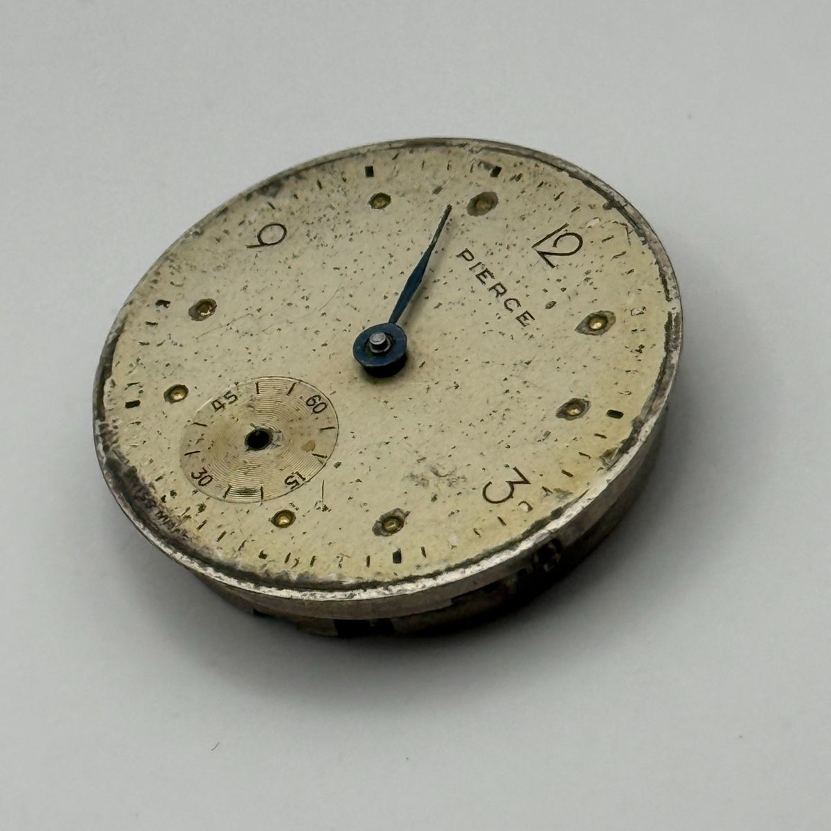 Pierce Watch Movement Swiss 15 Jewels Sub Seconds Manual Wind Parts 23.6mm